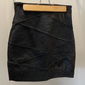Aritzia Talula bandage leather skirt